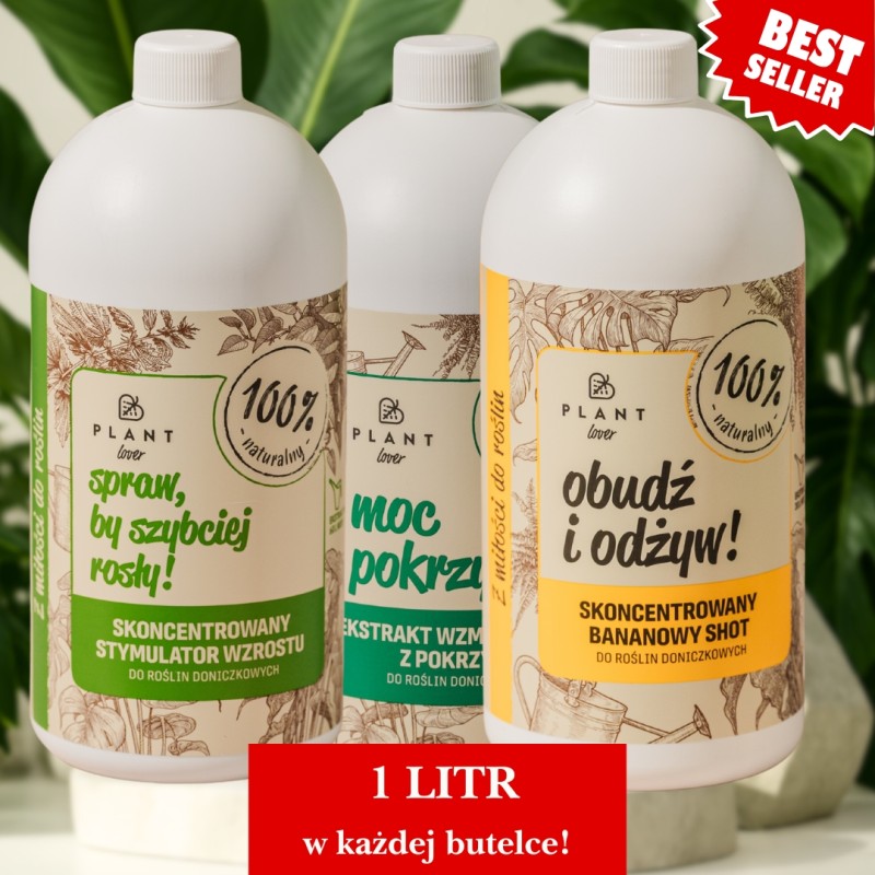 Zestaw Bestsellerów 3 x 1 LITR: Spraw, by szybciej rosły + Obudź i odżyw + Moc pokrzywy