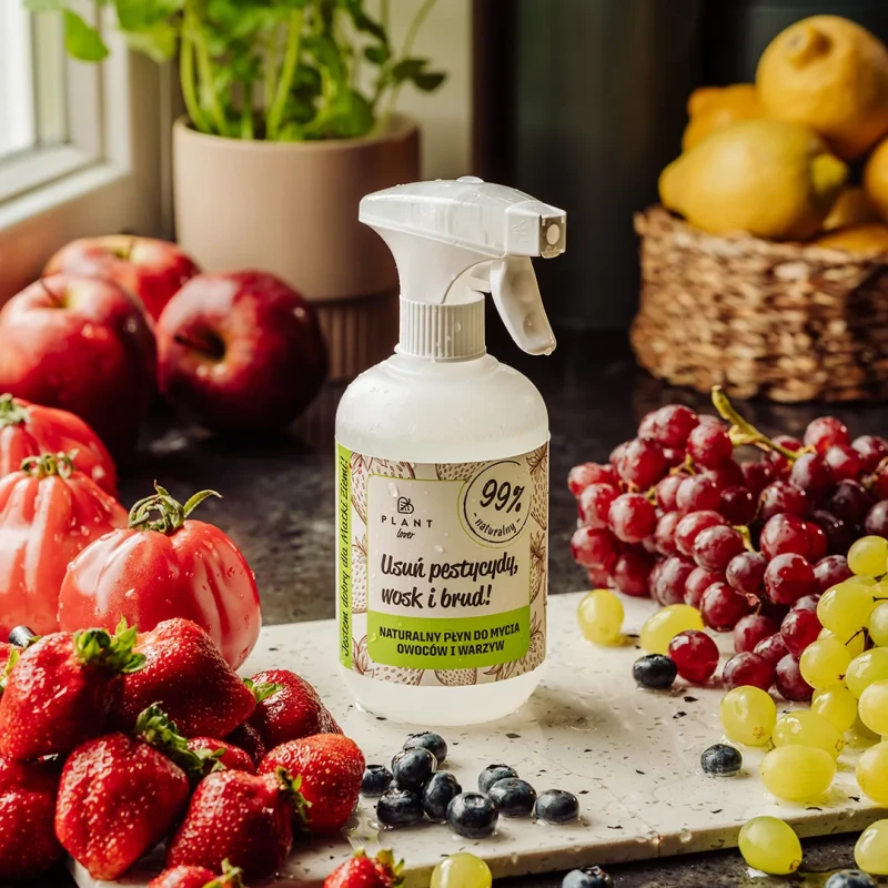 Usuń pestycydy, wosk i brud! - Płyn do mycia owoców i warzyw - 500 ml 